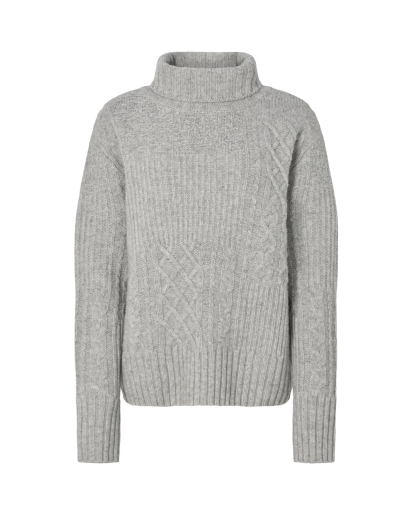 RABENS SALONER Rabens Saloner Anli - Patchwork knit sweater