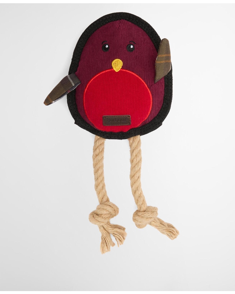 Barbour Dog christmas Robin toy br49 brown/red