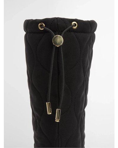 Barbour Marine quilted tall welly black black/olive