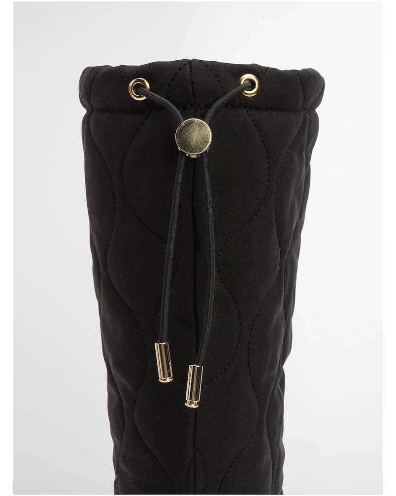 Barbour Marine quilted tall welly black black/olive