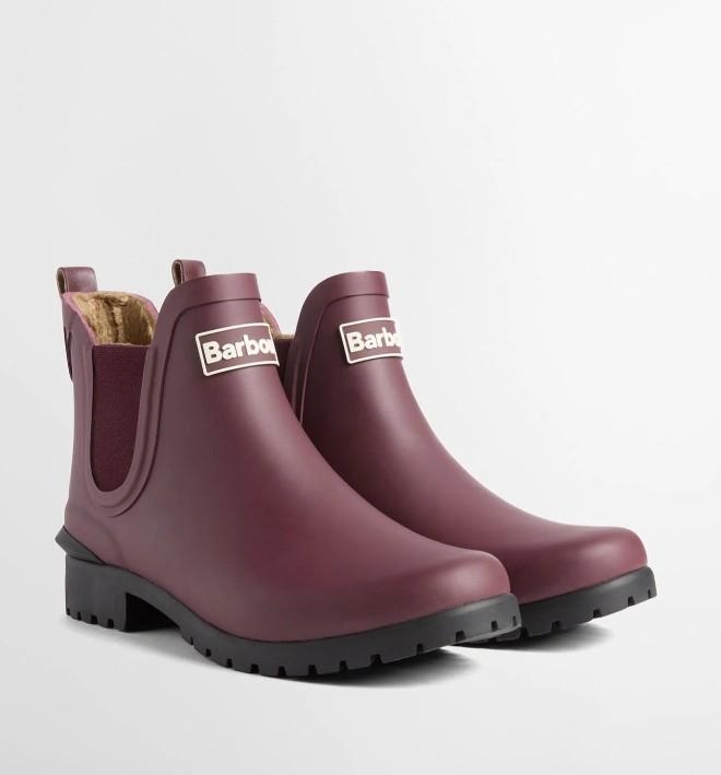 Barbour Kirkton ankle wellingtons fig