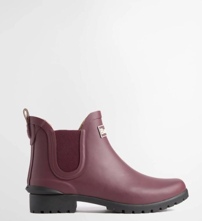 Barbour Kirkton ankle wellingtons fig