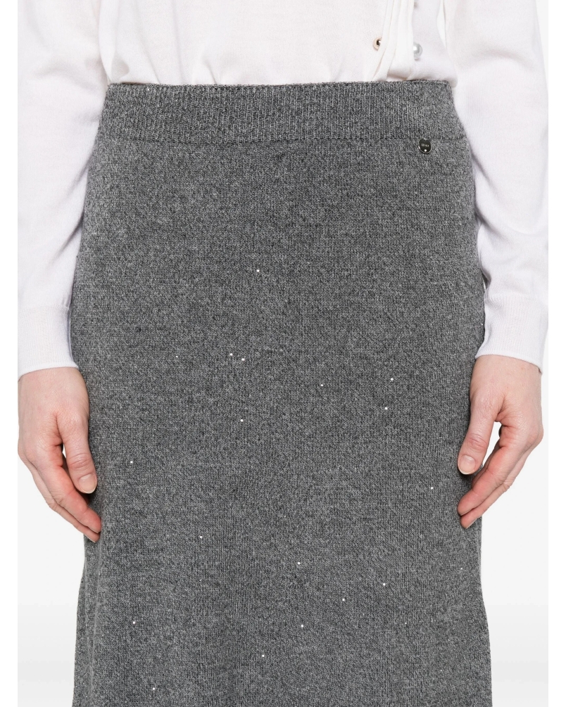 Liu Jo Knit skirt with sequins