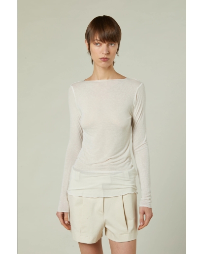 DANIELE FIESOLI Daniele Fiesoli Cashmere Boatneck Top Slimfit