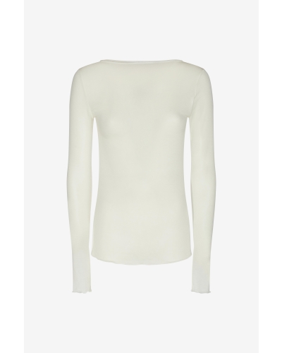 Daniele Fiesoli Cashmere Boatneck Top Slimfit off white