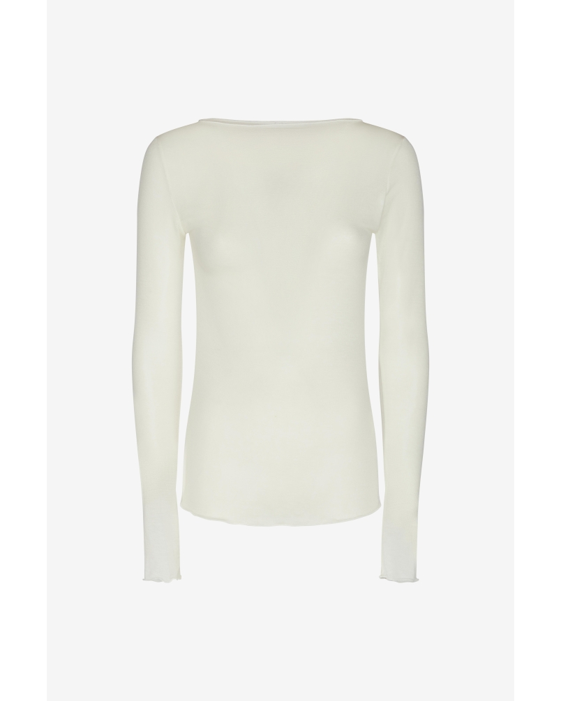 Daniele Fiesoli Cashmere Boatneck Top Slimfit off white