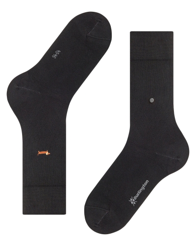 Burlington Brit style heren sokken black