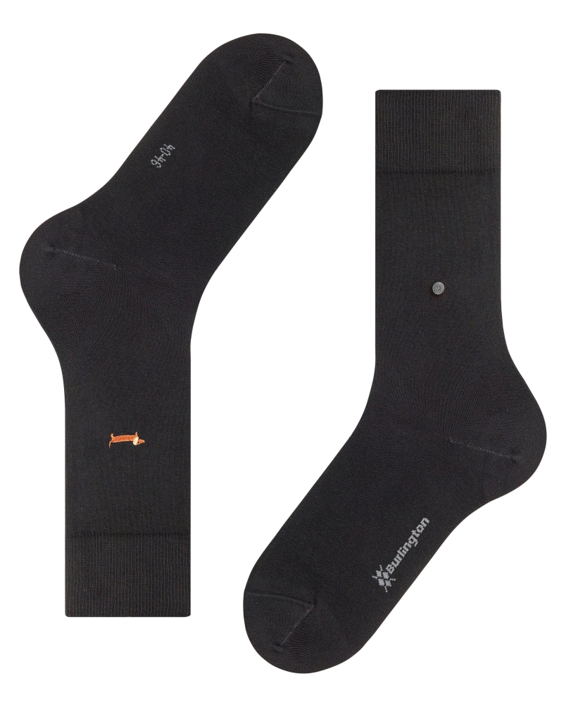 Burlington Brit style heren sokken black