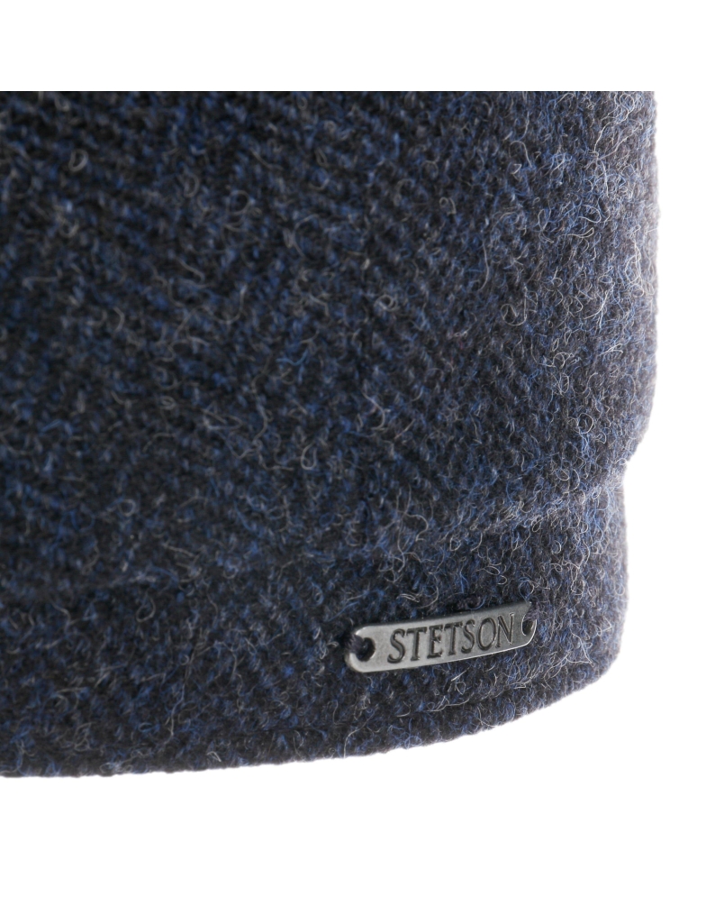 Stetson Hatteras wool herringbone dark navy