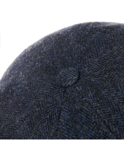 Stetson Hatteras wool herringbone dark navy