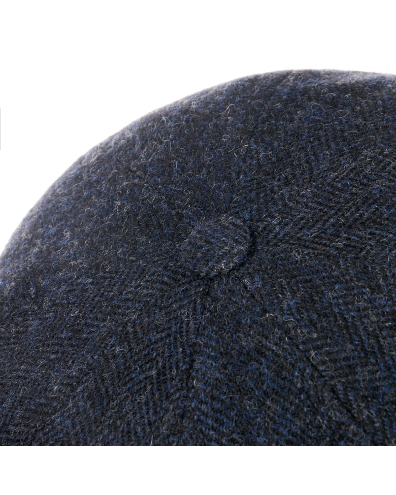 Stetson Hatteras wool herringbone dark navy