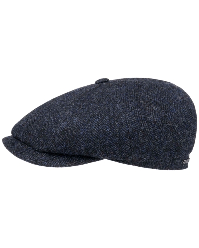 Stetson Hatteras wool herringbone dark navy