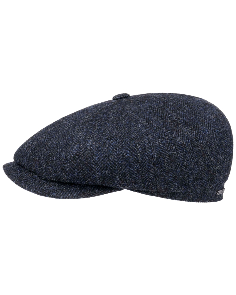 Stetson Hatteras wool herringbone dark navy