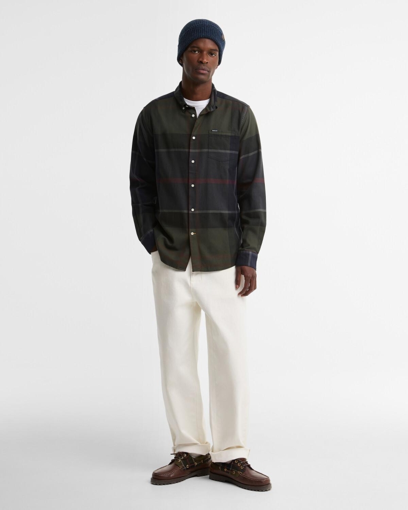 Barbour Dunoon tailored long-sleeved shirt shadow classic tartan