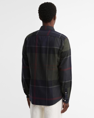 Barbour Dunoon tailored long-sleeved shirt shadow classic tartan