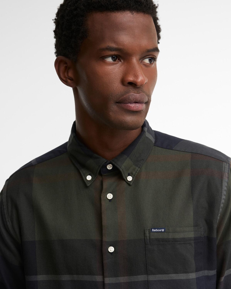 Barbour Dunoon tailored long-sleeved shirt shadow classic tartan