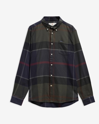 Barbour Dunoon tailored long-sleeved shirt shadow classic tartan