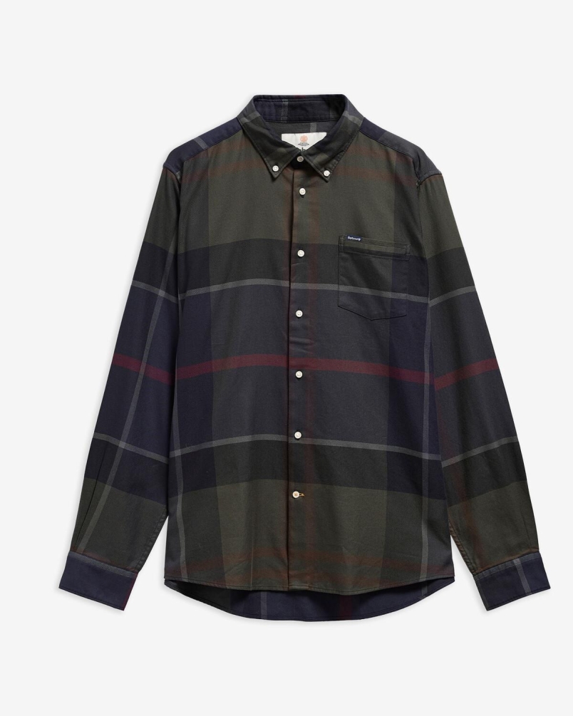 Barbour Dunoon tailored long-sleeved shirt shadow classic tartan