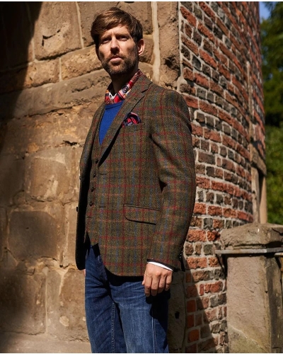 Wellington of Bilmore London red/blue check