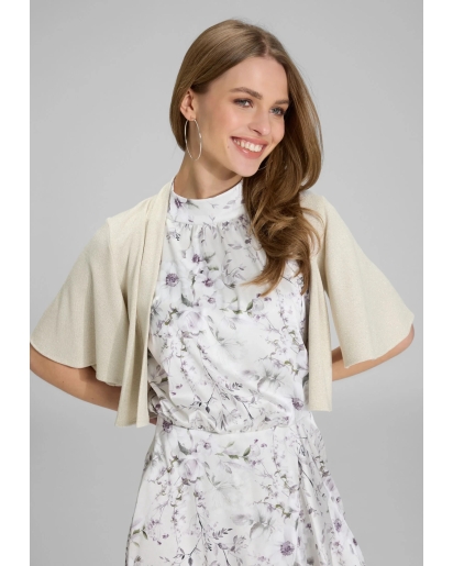SWING Swing Satin bolero with wide sleeves