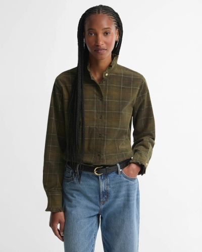 Barbour Shae tartan relaxed shirt sage/classic tartan