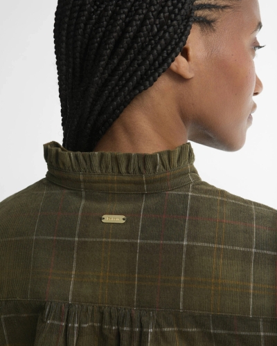 Barbour Shae tartan relaxed shirt sage/classic tartan