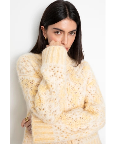 Camilla Pihl Briana zip knit light yellow light yellow