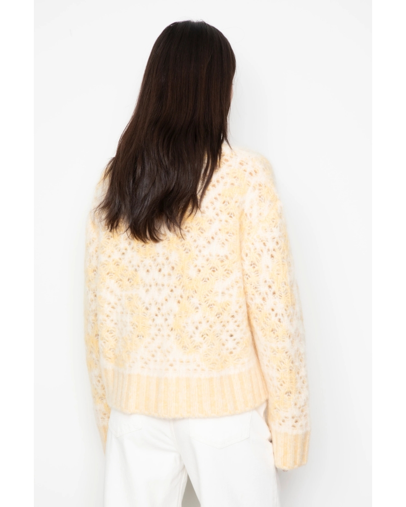 Camilla Pihl Briana zip knit light yellow light yellow