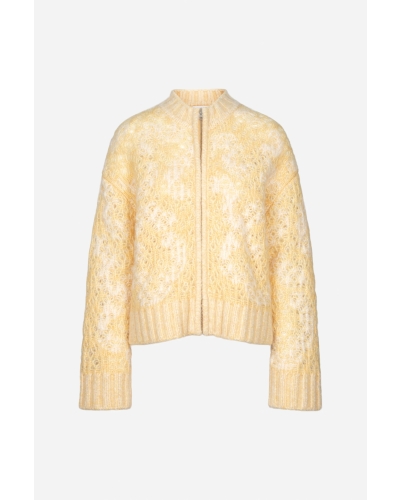 Camilla Pihl Briana zip knit light yellow light yellow