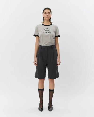 Sofie Schnoor Elsa bermuda suiting shorts dark grey-
