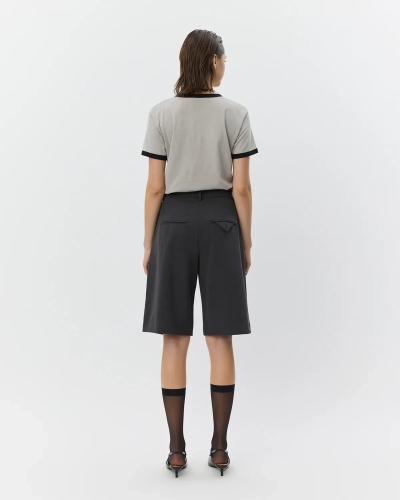 Sofie Schnoor Elsa bermuda suiting shorts dark grey-