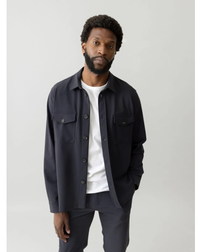 Mos Mosh Gallery Birk Traver overshirt navy navy