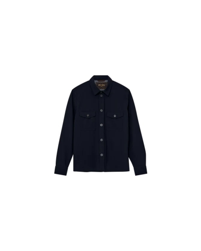 Mos Mosh Gallery Birk Traver overshirt navy navy