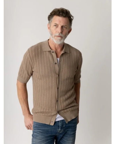 Mos Mosh Gallery Dario polo knit dune dune