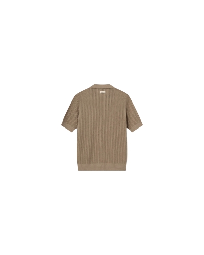 Mos Mosh Gallery Dario polo knit dune dune