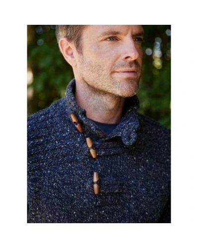 Fisherman Toggle sweater navy slate navy slate