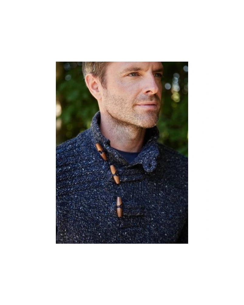 Fisherman Toggle sweater navy slate navy slate