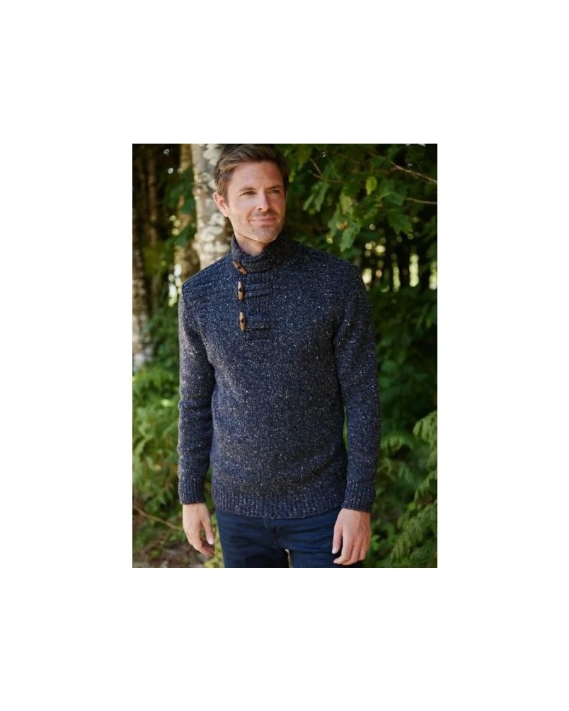 Fisherman Toggle sweater navy slate navy slate