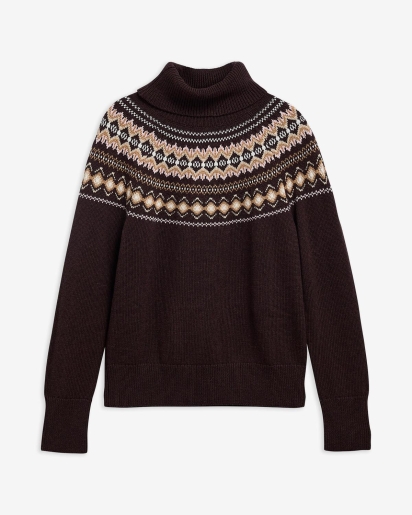 BARBOUR Barbour Darwen Fairisle rollneck jumper