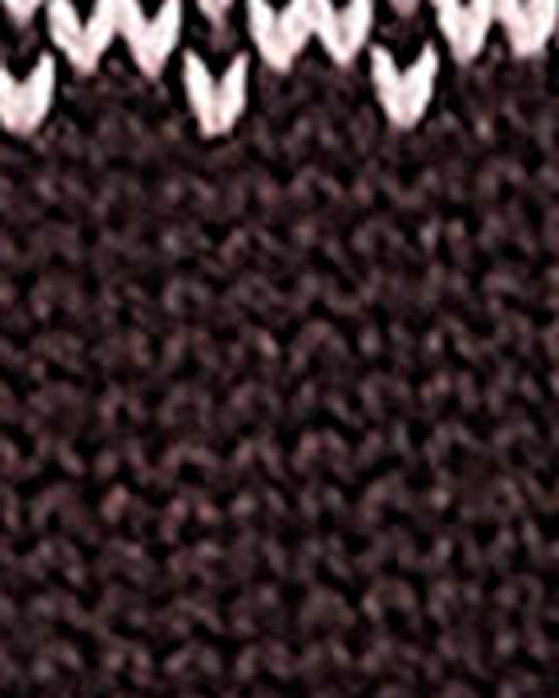 Barbour Darwen Fairisle rollneck jumper seal brown