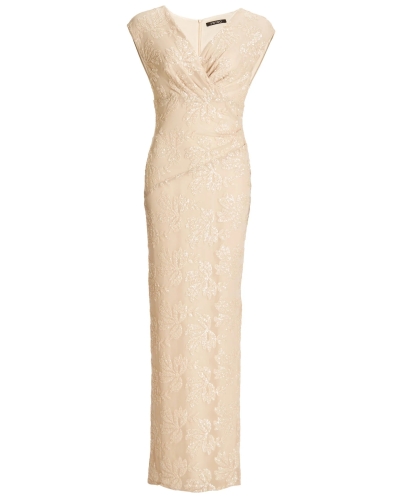 Swing Figure-hugging evening dress champgne beige