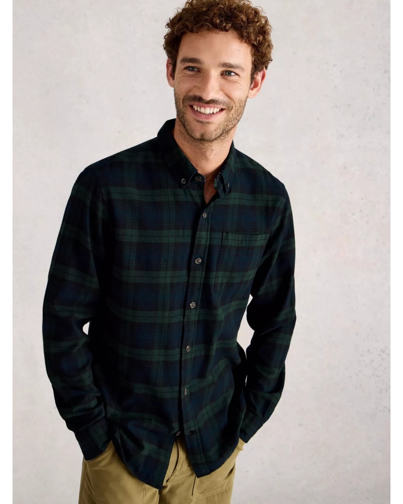 White Stuff blackwatch check shirt navy multi