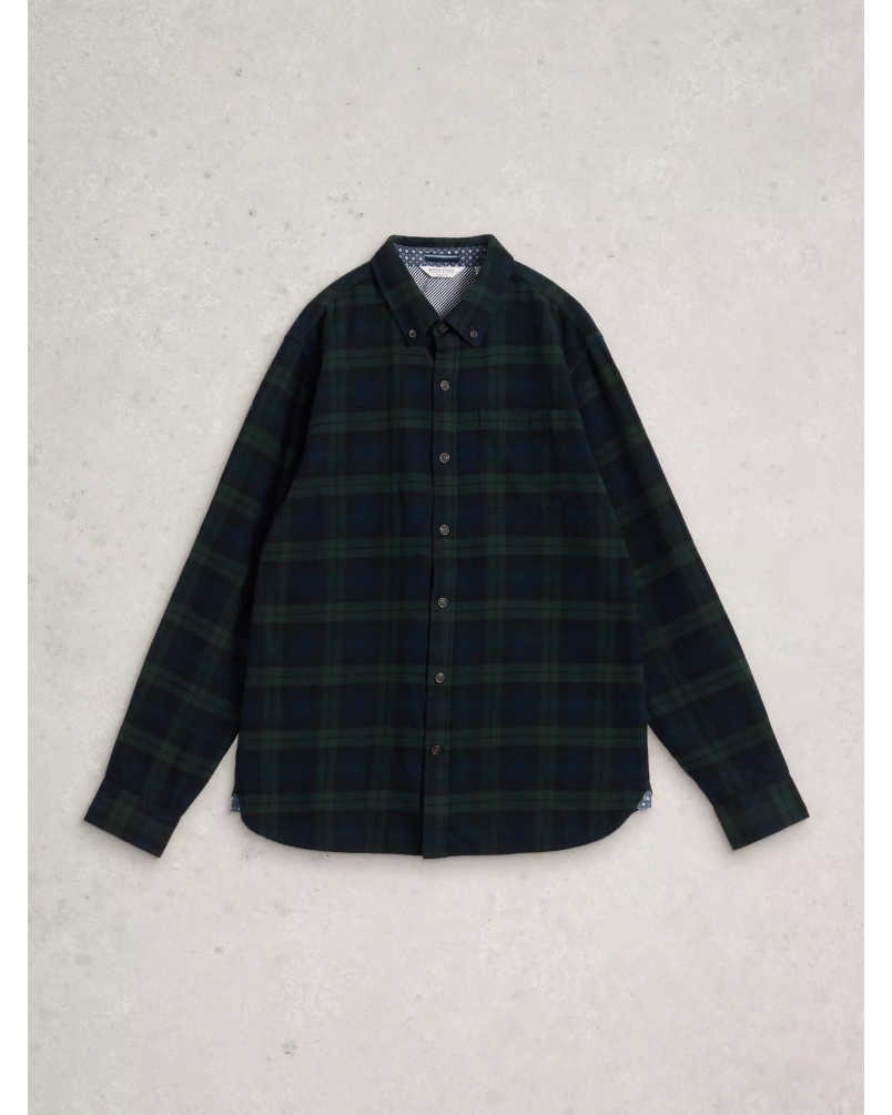 White Stuff blackwatch check shirt navy multi