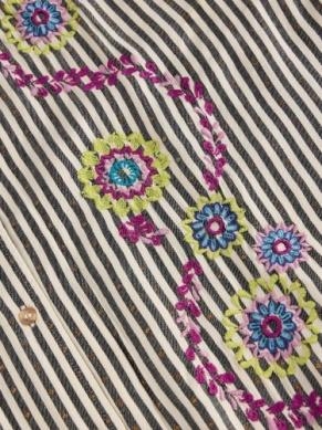 White Stuff Lena embroidered shirt ivory multi