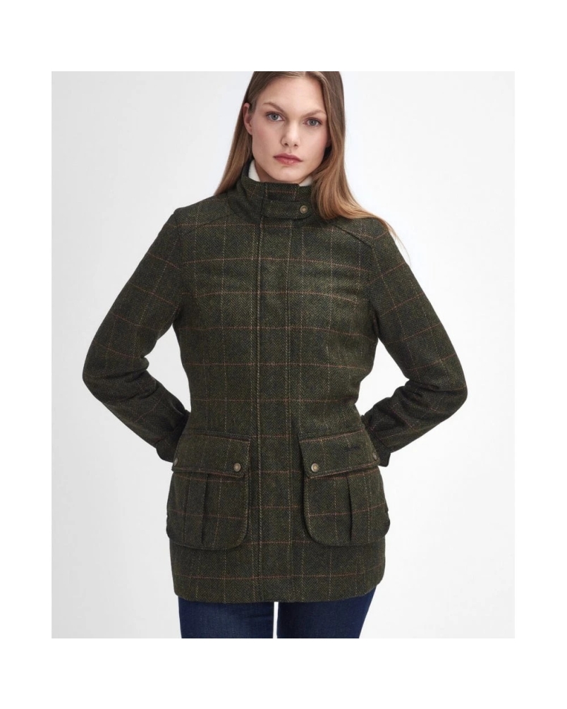 Barbour Fairfield wool jacket spiced pumpkin