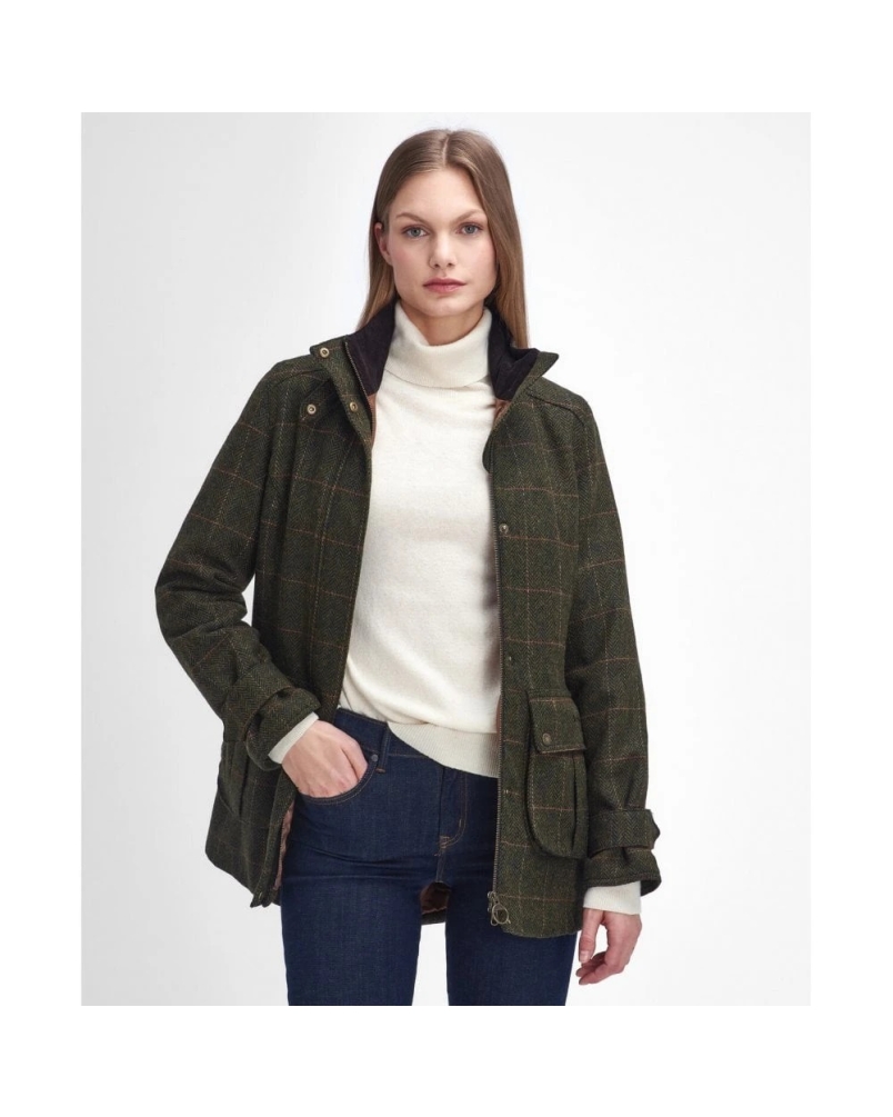 Barbour Fairfield wool jacket spiced pumpkin
