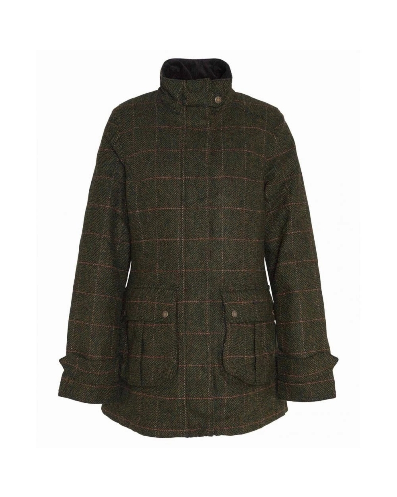 Barbour Fairfield wool jacket spiced pumpkin