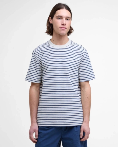 BARBOUR Barbour Frensham striped tee oatmeal