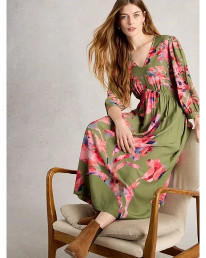 WHITE STUFF White Stuff Lucy dress green multi