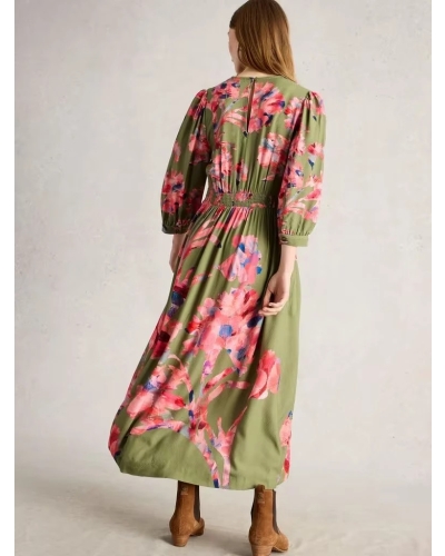 White Stuff Lucy dress green multi green ml